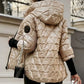 ❄️Winter Sale 50% OFF:🧥 Women's Hooded Patchwork Cotton Jacket for Autumn & Winter