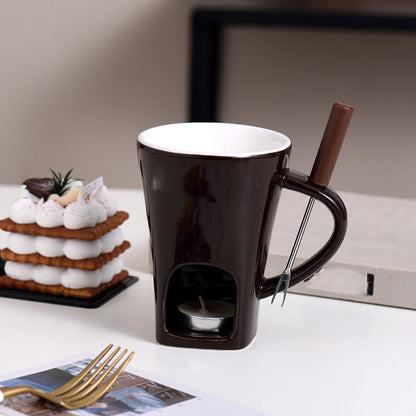 🎁Last Day 49% OFF🔥🍫 Handmade Chocolate Melting Mug – The Cozy Fondue Experience