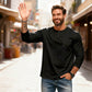 ⚡Black Friday Flash Deal!Men’s Slim Fit Henley Long Sleeve T-Shirt 🔥Direct 50% Off, King of Cost Performance!