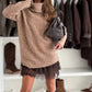 ❄️New Year Sale 50% OFF!!⚡Turtleneck Sweater Mini Dress Set
