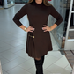 💝New Year Sale 50% OFF💝Elegant Long Sleeve Pleated Panel Dress