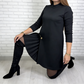 💝New Year Sale 50% OFF💝Elegant Long Sleeve Pleated Panel Dress
