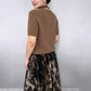 🎁Limited Sale 50% OFF💗Women's Two-Piece Sweater & Leopard Flowy Skirt Set