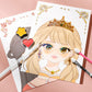 👑LAST DAY SALE ONLY ￡10.99!! 🎨 Princess Makeup & Diamond Painting Craft Kit – Mess-Free Paper Play, Realistic Fun for Girls ✨
