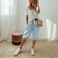 ⏳Time-Limited Sale⏰Women's Casual Cotton Linen Capris