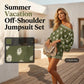 💕Limited Sale 70% OFF💕Bohemian Off-Shoulder Printed Jumpsuit Set
