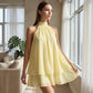 🔥LAST DAY SALE 70% OFF🔥Women’s Halter Neck Mini Dress – Slim-Fit, Sleeveless & Tie-Back ✨ | Elegant Summer Dress