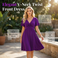 🌊SUMMER HOT SALE 70% OFF!✨Twisted V-Neck Midi Dress – Effortlessly Elegant with Functional Pockets 🌸