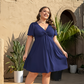 🌊SUMMER HOT SALE 70% OFF!✨Twisted V-Neck Midi Dress – Effortlessly Elegant with Functional Pockets 🌸