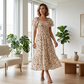🌈2026 Summer Hot Sale 50% OFF!✨Square Neck Floral Midi Dress🌸