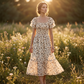 🌈2026 Summer Hot Sale 50% OFF!✨Square Neck Floral Midi Dress🌸