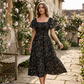 🌈2026 Summer Hot Sale 50% OFF!✨Square Neck Floral Midi Dress🌸