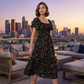 🌈2026 Summer Hot Sale 50% OFF!✨Square Neck Floral Midi Dress🌸