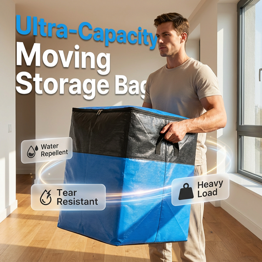 📦Last Day Special Price:£8.99!!!🧳 Collapsible Storage and Moving Bag – Heavy-duty handles & zippered closure – Folds flat, perfect for moving, travel or closet organization – reusable & easy to clean 🏠– UK Ready! 🇬🇧