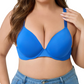 🏆Last Day Special Price £8.99💙💐Women's Deep V Push Up Padded Everyday Bras👍Enhancer Outdoorfun Low Plunge Breathable Classic Style