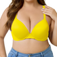 🏆Last Day Special Price £8.99💙💐Women's Deep V Push Up Padded Everyday Bras👍Enhancer Outdoorfun Low Plunge Breathable Classic Style