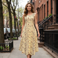 ⏰🍂Autumn Early Bird Sale-Women's Floral Print Sleeveless Maxi Dress with Pockets