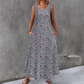 ⏰🍂Autumn Early Bird Sale-Women's Floral Print Sleeveless Maxi Dress with Pockets