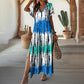 🌸Summer Hot Sale 60% OFF💃Women’s Causal V-Neck Gradient Dress