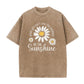 🏆 Last Day Special Price £13.99 ! 🔥Unisex Vintage Washed Daisy Print Loose Fit T-Shirt