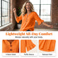 Women's Casual V-Neck Ruffle Sleeve Top