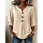 Women's Casual V-Neck Ruffle Sleeve Top