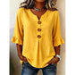 Women's Casual V-Neck Ruffle Sleeve Top