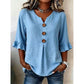 Women's Casual V-Neck Ruffle Sleeve Top