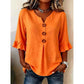 Women's Casual V-Neck Ruffle Sleeve Top