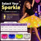 🏆 Last Day 50%OFF!🎁LED Light Up Sequin Tutu Skirt Star Mesh Princess Skirt for Girls and Adults