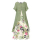 ⏳Summer Hot Sale!!⏰Women's Layered Look Floral Print Casual Dress💐
