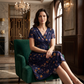 😍2026 NEW SALE-49% OFF😍Women's V-Neck Floral Print Dress with Twist Waist