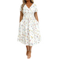 😍2026 NEW SALE-49% OFF😍Women's V-Neck Floral Print Dress with Twist Waist