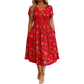 😍2026 NEW SALE-49% OFF😍Women's V-Neck Floral Print Dress with Twist Waist