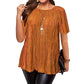 📢50% Off Now！🔥Flattering Pleated Plus Blouse