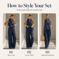 Women's Loose Sleeveless Top & Pants 2-Piece Set 