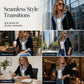 🌸LAST DAY 50% OFF🌸Women’s Elegant Denim Spliced Ribbed Knit Coat