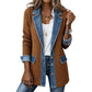 🌸LAST DAY 50% OFF🌸Women’s Elegant Denim Spliced Ribbed Knit Coat