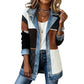 🌸LAST DAY 50% OFF🌸Women’s Elegant Denim Spliced Ribbed Knit Coat