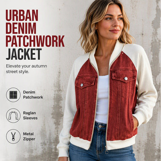 Women's Denim Patchwork Jacket