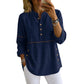 Women's Effortless Stand Collar Half-Button Top