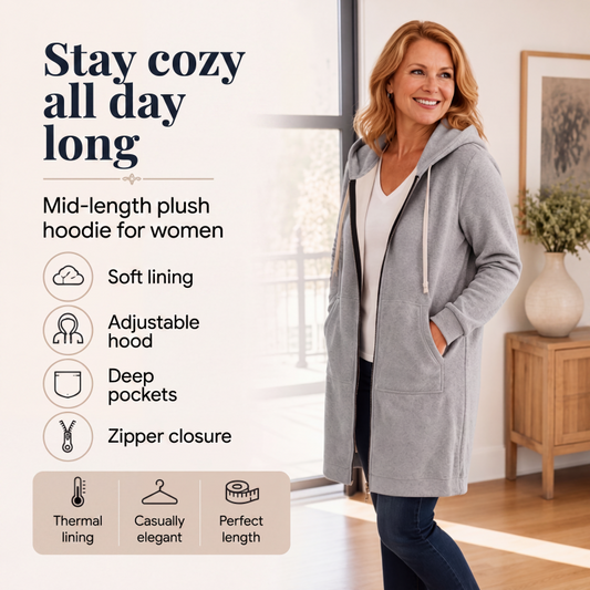 🔥BIG SALE 50% OFF✨ Women's Zip-Up Fleece Hoodies