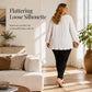 📢2026 Autumn New 49% OFF🔥Women's Plus Size Pleated Long Sleeve Top