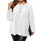 📢2026 Autumn New 49% OFF🔥Women's Plus Size Pleated Long Sleeve Top