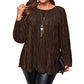 📢2026 Autumn New 49% OFF🔥Women's Plus Size Pleated Long Sleeve Top
