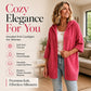 🔥✨ Women's 3/4 Sleeve Hooded Knit Cardigan – Soft Lightweight Layer For Effortless Everyday Style 🤍