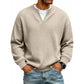 🔥 LAST DAY — ONLY £13.99! 👕 Men’s Textured Waffle Layered-Look Long-Sleeve Tee