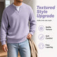 🔥 LAST DAY — ONLY £13.99! 👕 Men’s Textured Waffle Layered-Look Long-Sleeve Tee
