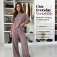 🏆LAST DAY SALE 50% OFF🔥Women's Top & Wide-Leg Pants Set