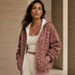 ☀️LAST DAY SALE ONLY￡17.99!!🐆Women's Leopard Print Zip-Up Hoodie